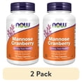 thumbnail image 1 of (2 pack) NOW Supplements, Mannose Cranberry, Dual Action Formula*, Clinically Evaluated, Urinary Tract Health*, 90 Veg Capsules, 1 of 9