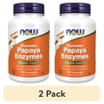 thumbnail image 1 of (2 pack) NOW Supplements, Papaya Enzyme with Mint and Chlorophyll, Digestive Support*, 180 Chewable Lozenges, 1 of 9
