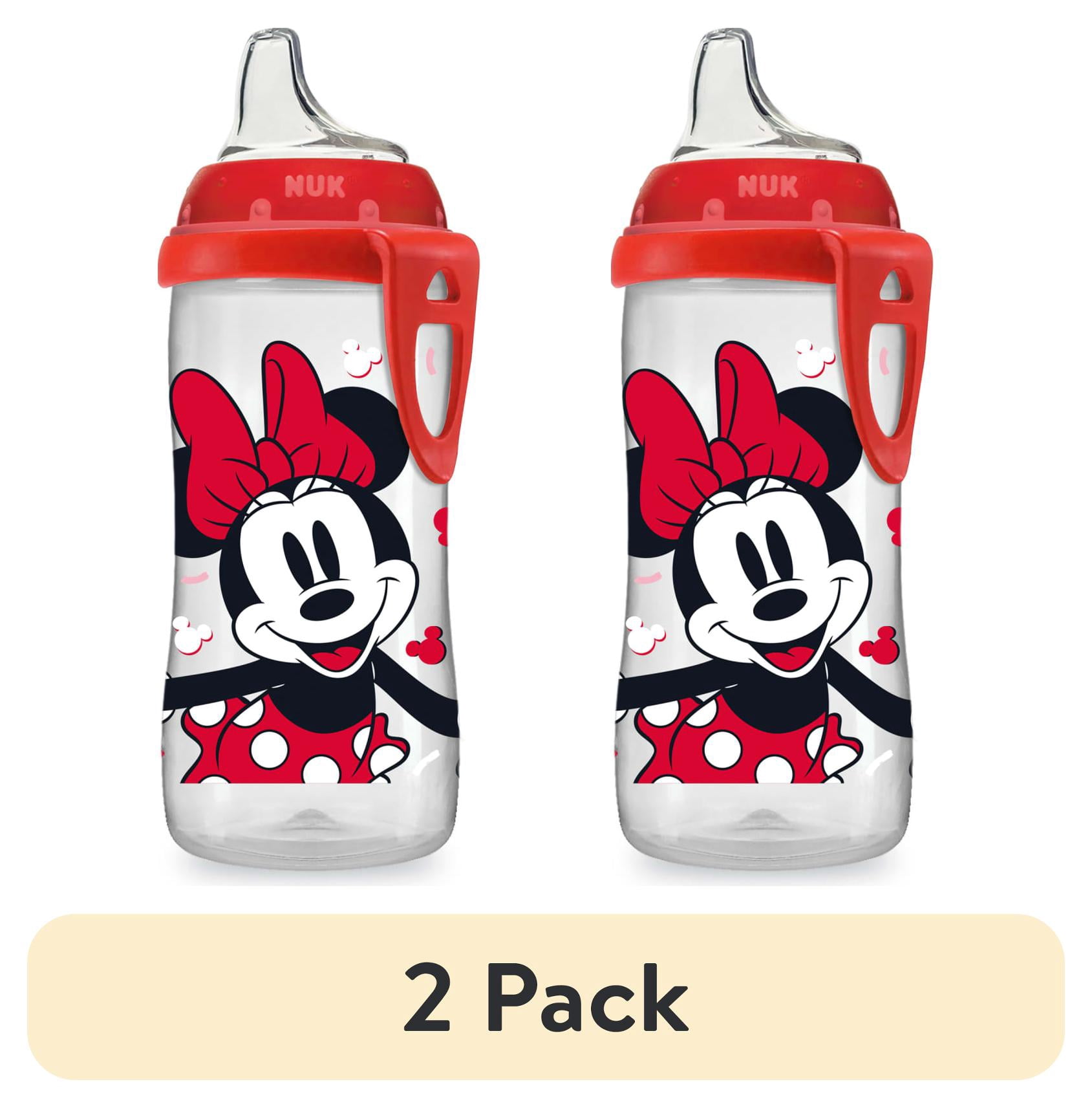 (2 pack) NUK Active Sippy Cup, 10 oz, 1 Pack, 12+ Months, Minnie Mouse