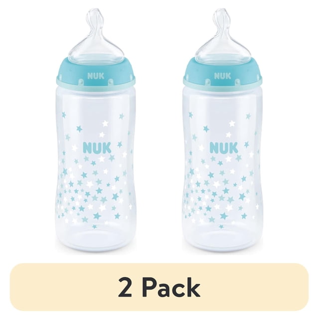 (2 pack) NUK First Choice Smooth Flow Anti-Colic Newborn Baby Bottle, 0 ...