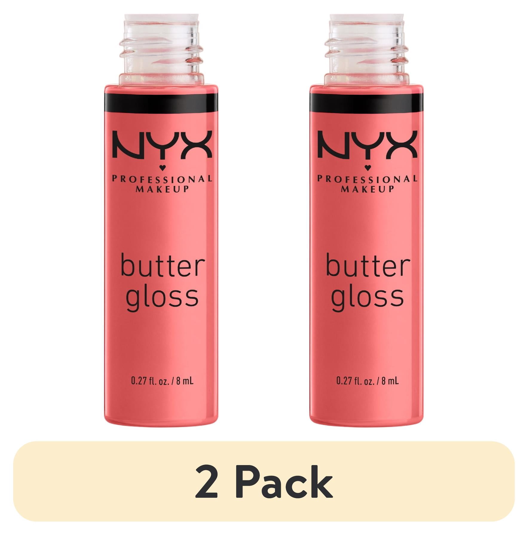 (2 pack) NYX Professional Makeup Butter Gloss Non-Sticky Lip Gloss, Creme Brulee, 0.27 fl oz