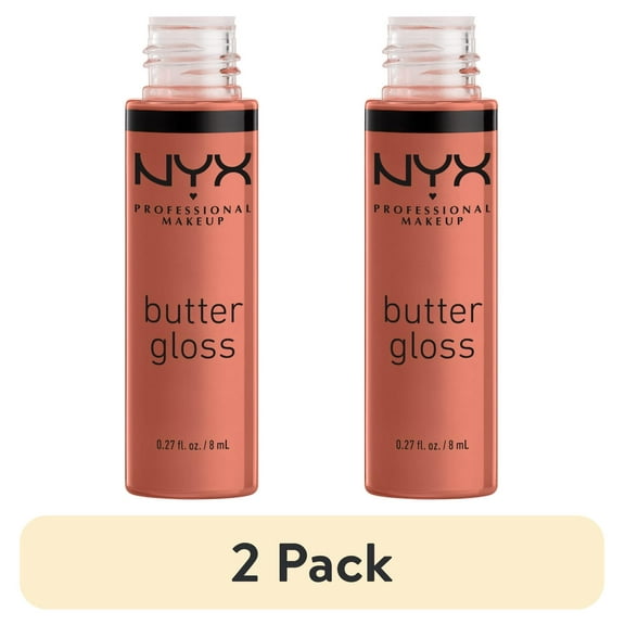 (2 pack) NYX Professional Makeup Butter Gloss, Non-Sticky Lip Gloss, Sugar High, 0.27 Oz