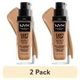 thumbnail image 1 of (2 pack) NYX Professional Makeup Can't Stop Won't Stop 24hr Full Coverage Liquid Foundation, Matte Finish, Waterproof, Camel, 1 of 10