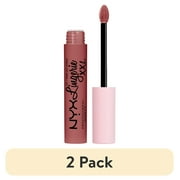 2 pack NYX Professional Makeup Lip Lingerie XXL Liquid Lipstick, Stripd Down, 0.13 fl oz
