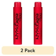 2 عبوة من أحمر الشفاه السائل غير اللامع NYX Professional Makeup Lip Lingerie XXL، غير قابل للترويض