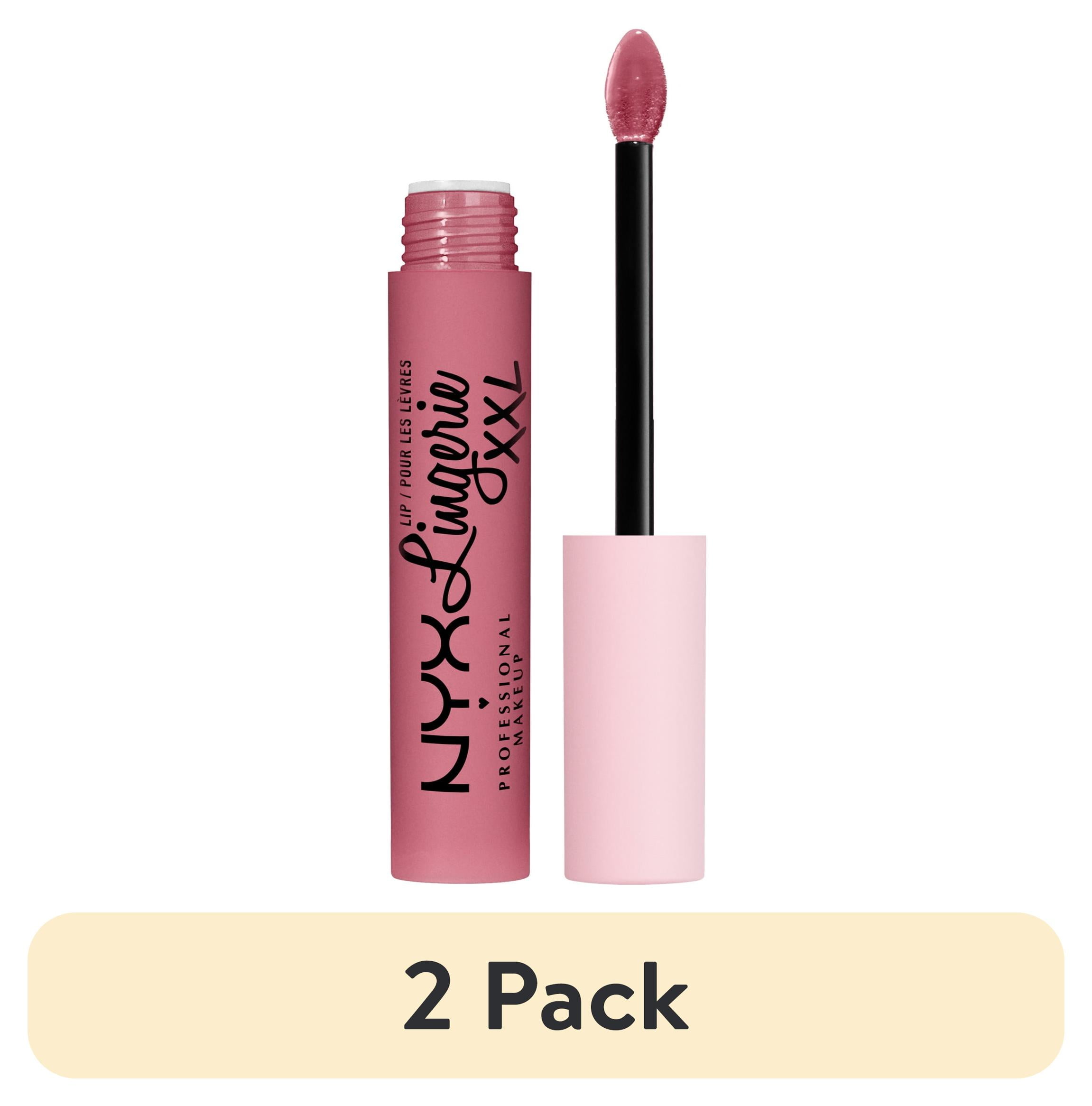(2 pack) NYX Professional Makeup Lip Lingerie XXL Smooth Matte Liquid Lipstick, 16hr Longwear, Maxx Out, 0.13 fl oz