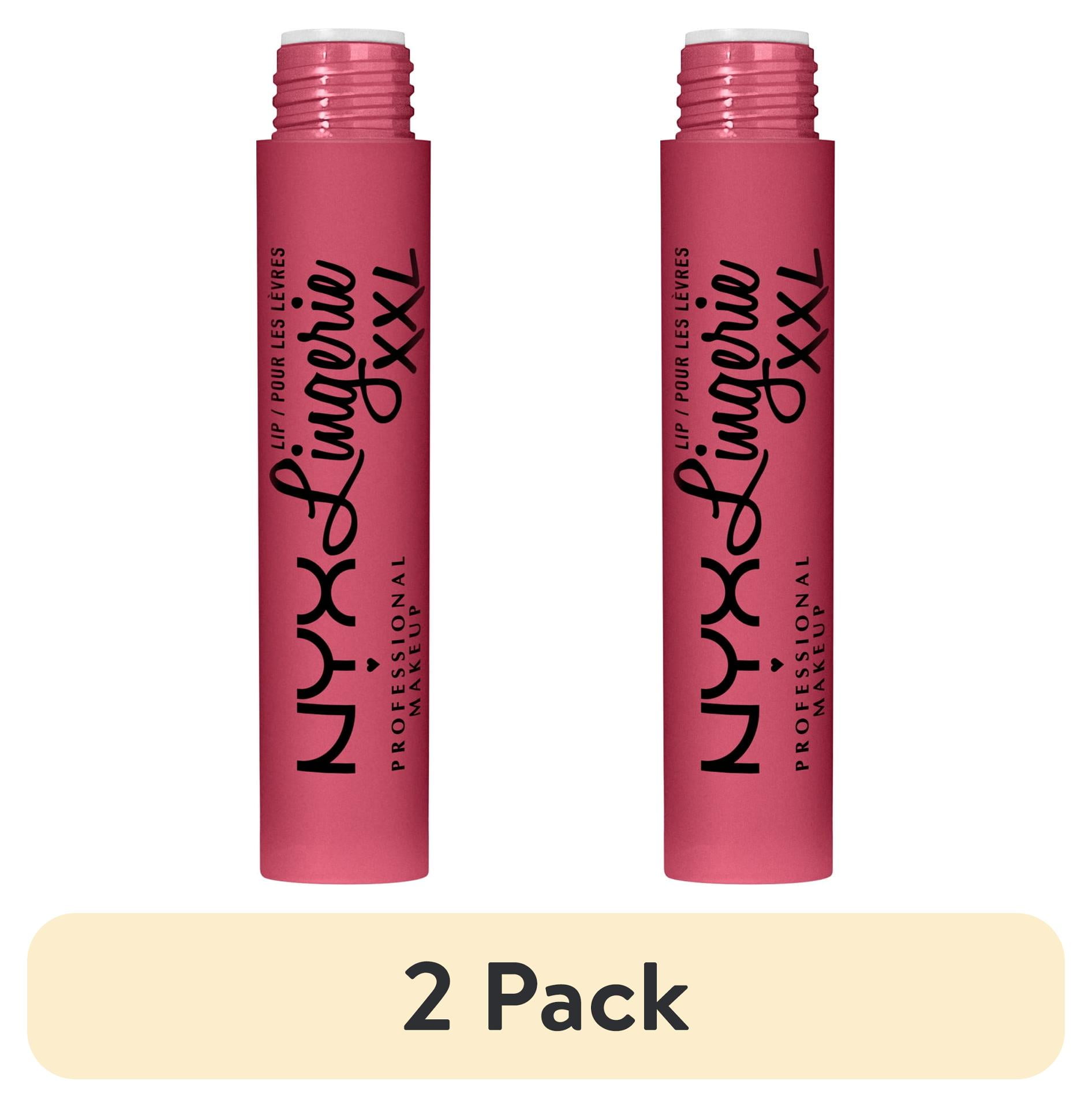 (2 pack) NYX Professional Makeup Lip Lingerie XXL Smooth Matte Liquid Lipstick, 16hr Longwear, Pushd Up, 0.13 fl. oz.