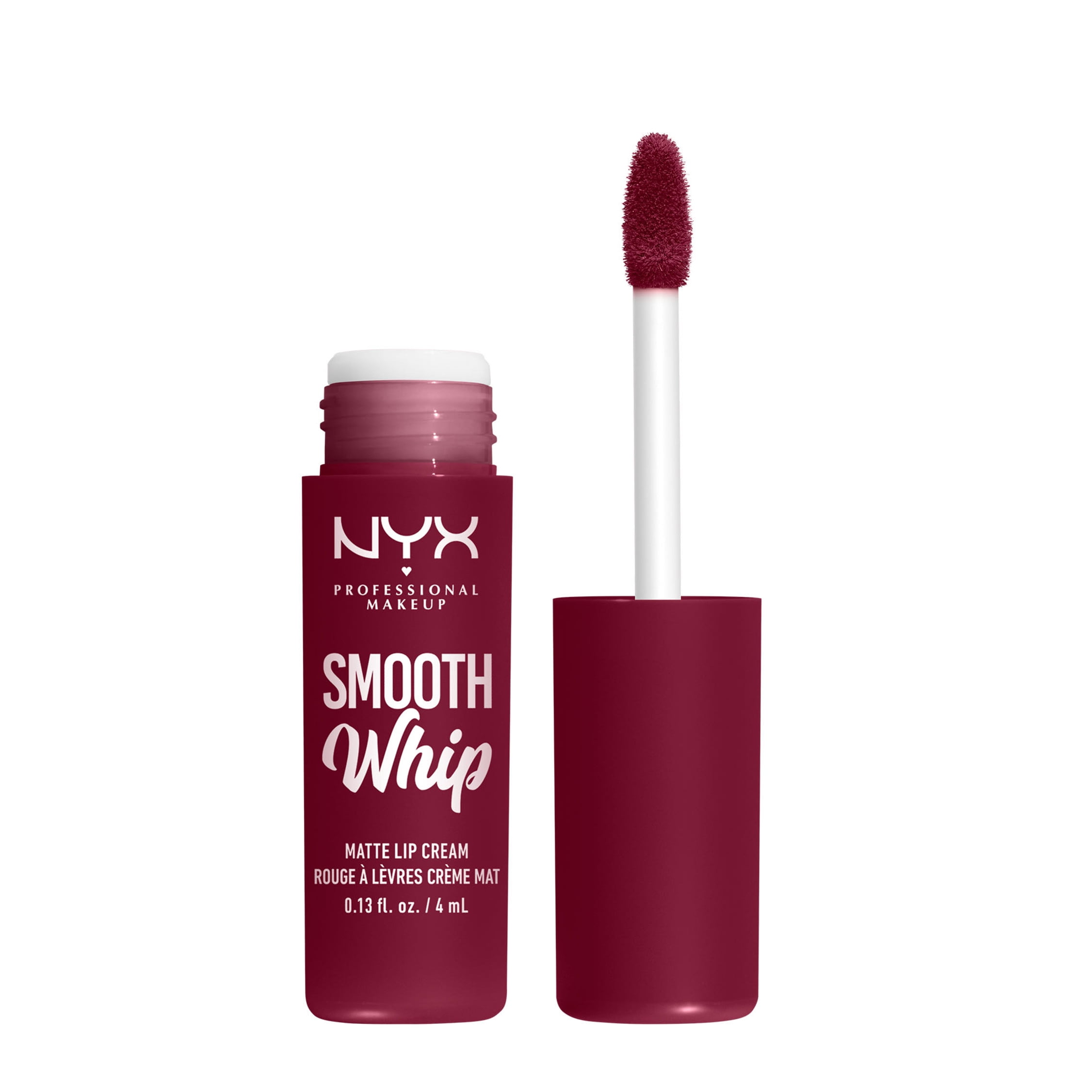 (2 pack) NYX Professional Makeup Smooth Whip Matte Lip Cream Vegan Liquid Lipstick, Chocolate Mousse Brown
