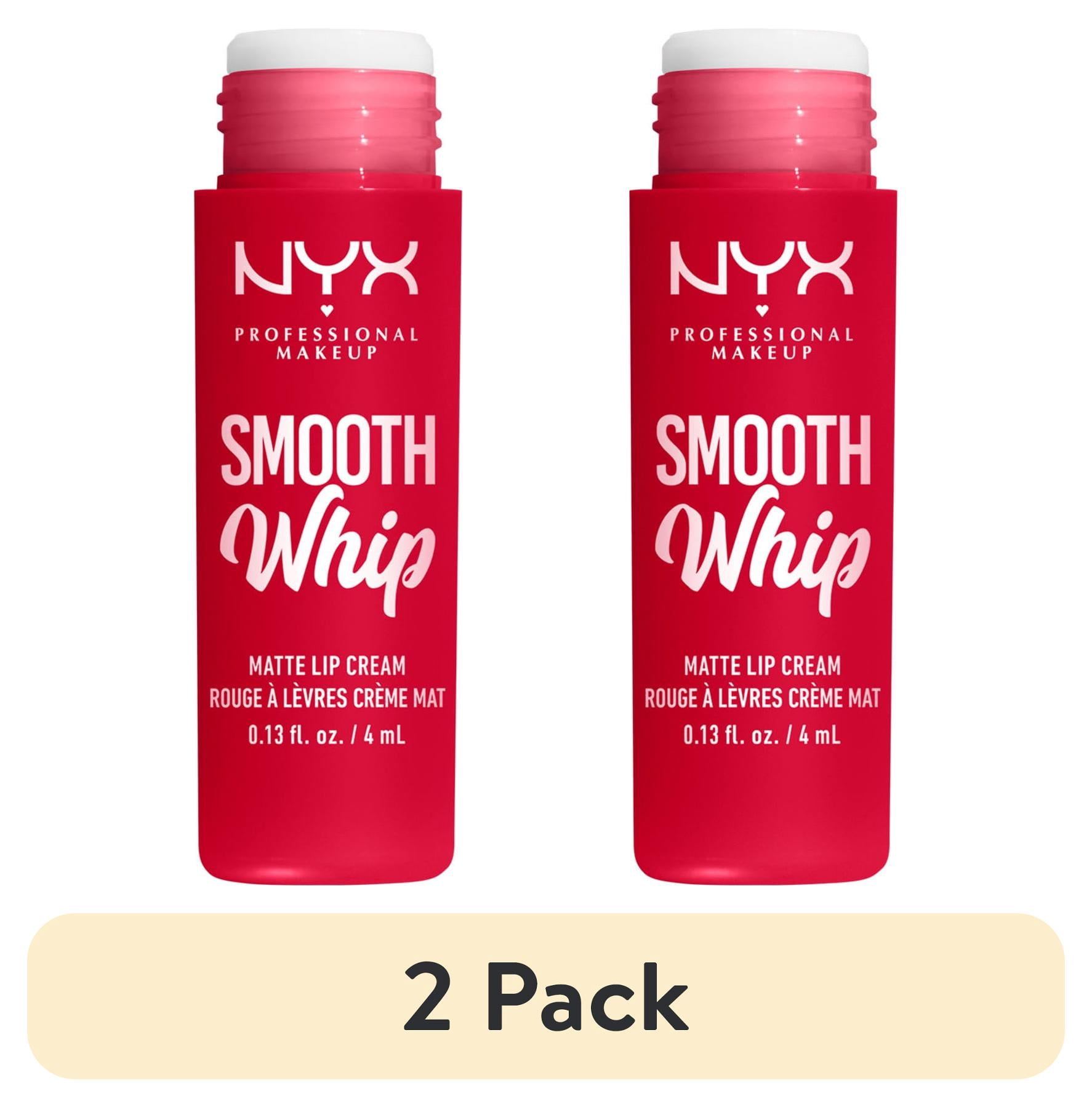 2 pack) NYX Professional Makeup Smooth Whip Matte Lip Cream, Long