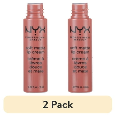 (2 pack) NYX Professional Makeup Soft Matte Lip Cream, Lightweight Liquid Lipstick, 19 Cannes, 0.8 fl oz