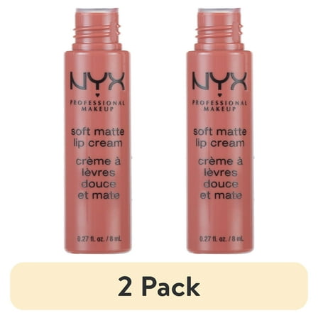 (2 pack) NYX Professional Makeup Soft Matte Lip Cream, Lightweight Liquid Lipstick, 19 Cannes, 0.8 fl oz