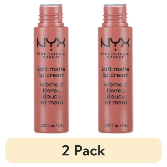 (2 pack) NYX Professional Makeup Soft Matte Lip Cream, Lightweight Liquid Lipstick, 19 Cannes, 0.8 fl oz