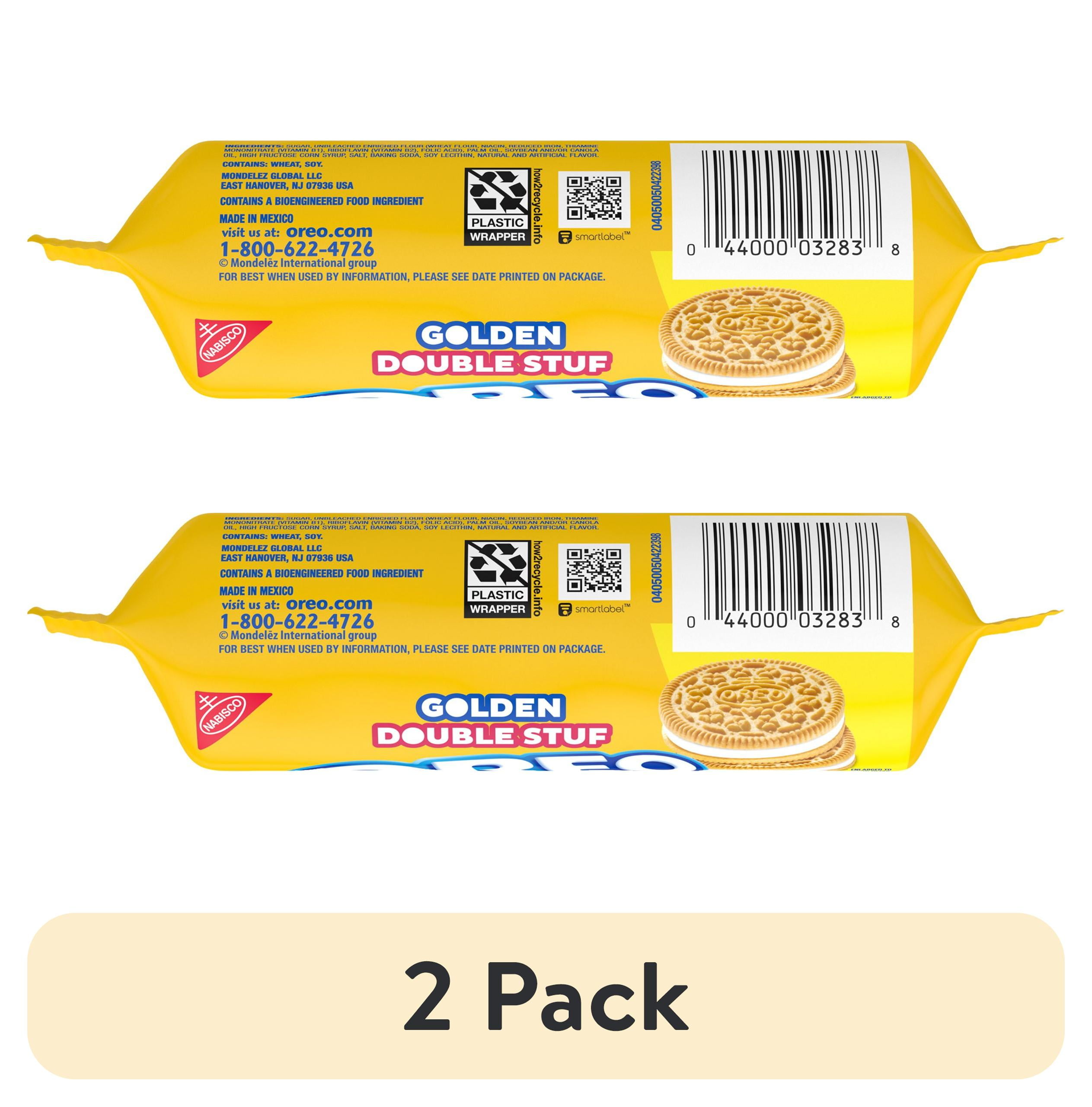 (2 pack) Nabisco Oreo Golden Double Stuf Sandwich Cookies, 8 Count, 4 oz