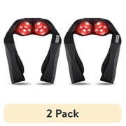 2 pack Naipo Neck Massager for Pain Relief Deep Tissue, Electric Shiatsu Shoulder & Back Massager with Heat, Fathers Day Dad Gifts for Husband Men