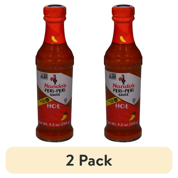 (2 pack) Nando's Hot Peri-Peri Sauce 9.2 oz