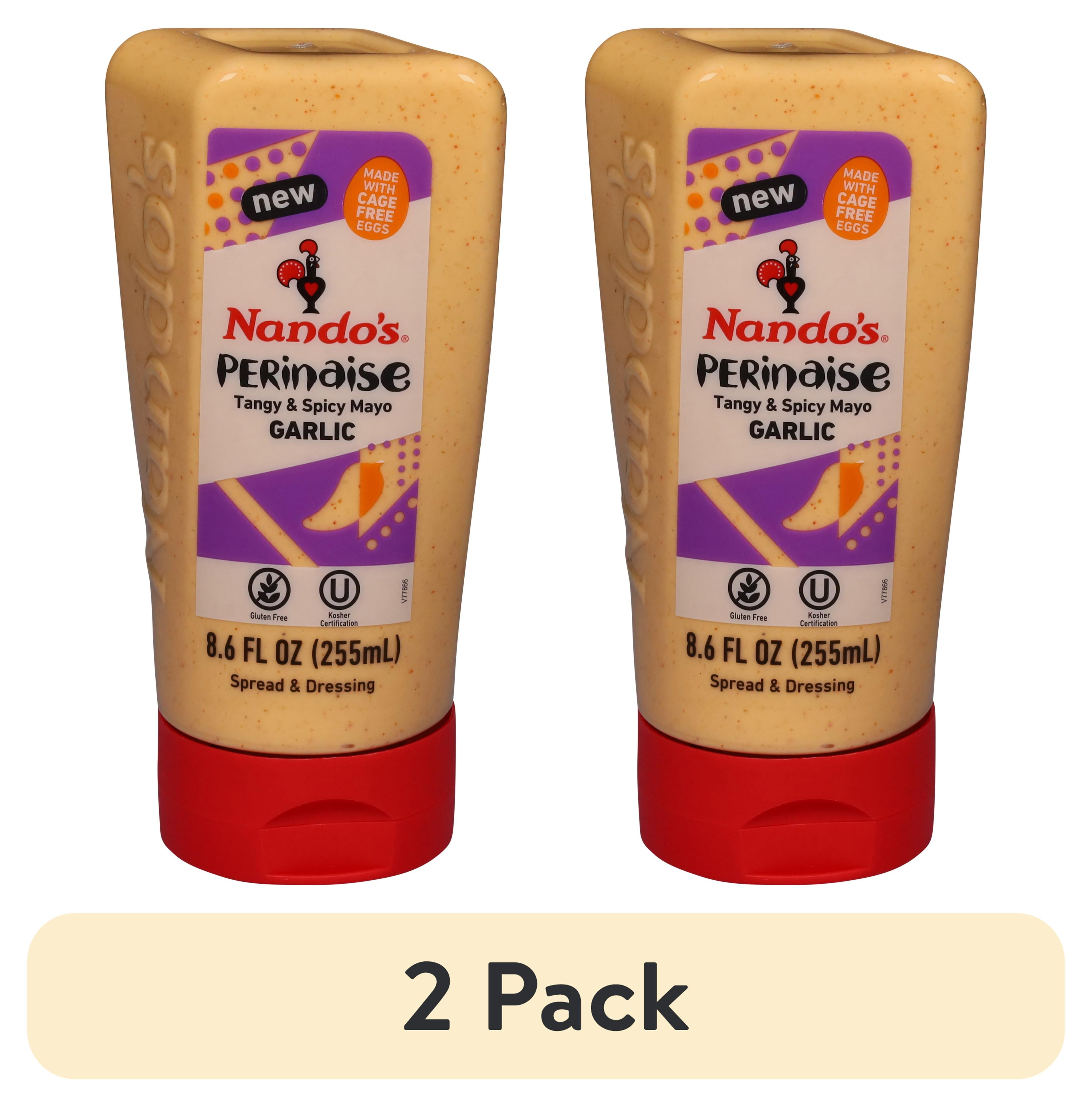 2 pack) Nando's Perinaise Garlic Spread & Dressing 8.6 fl oz