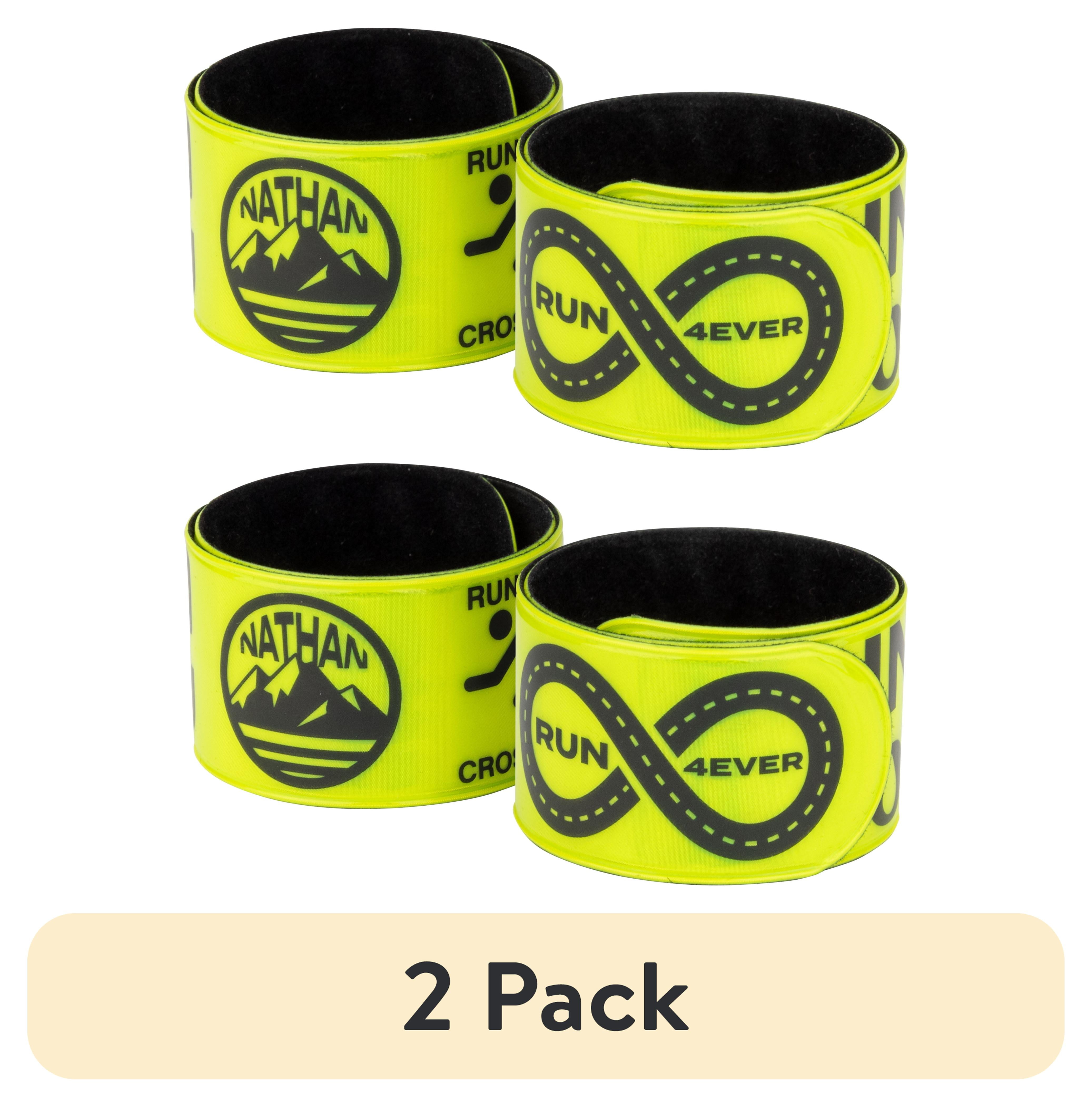 (2 pack) Nathan Reflex Bands - Hi Viz Yellow - Inspired