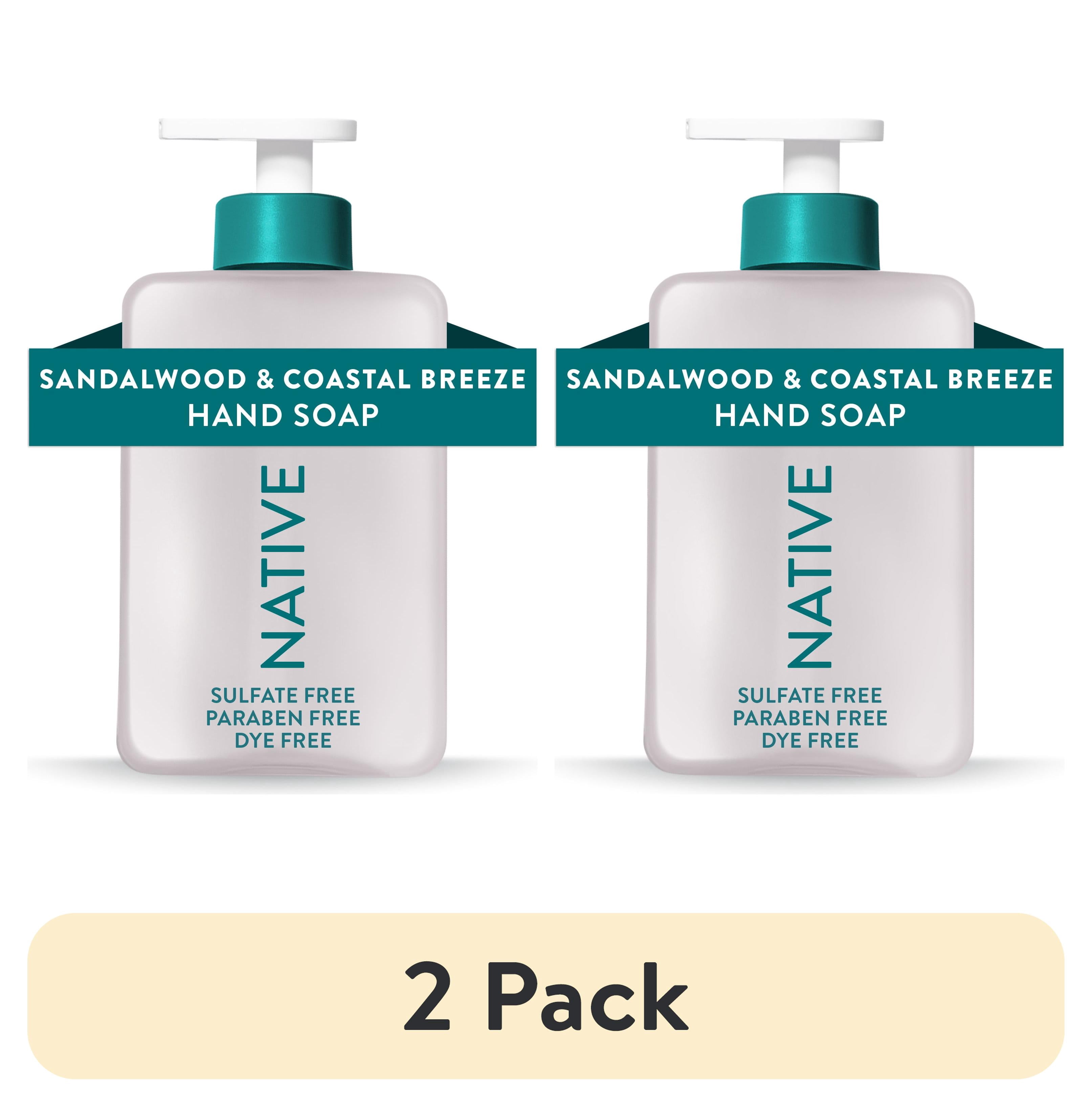 (2 pack) Native Liquid Hand Soap, Sandalwood & Coastal Breeze Scent, 13 fl oz
