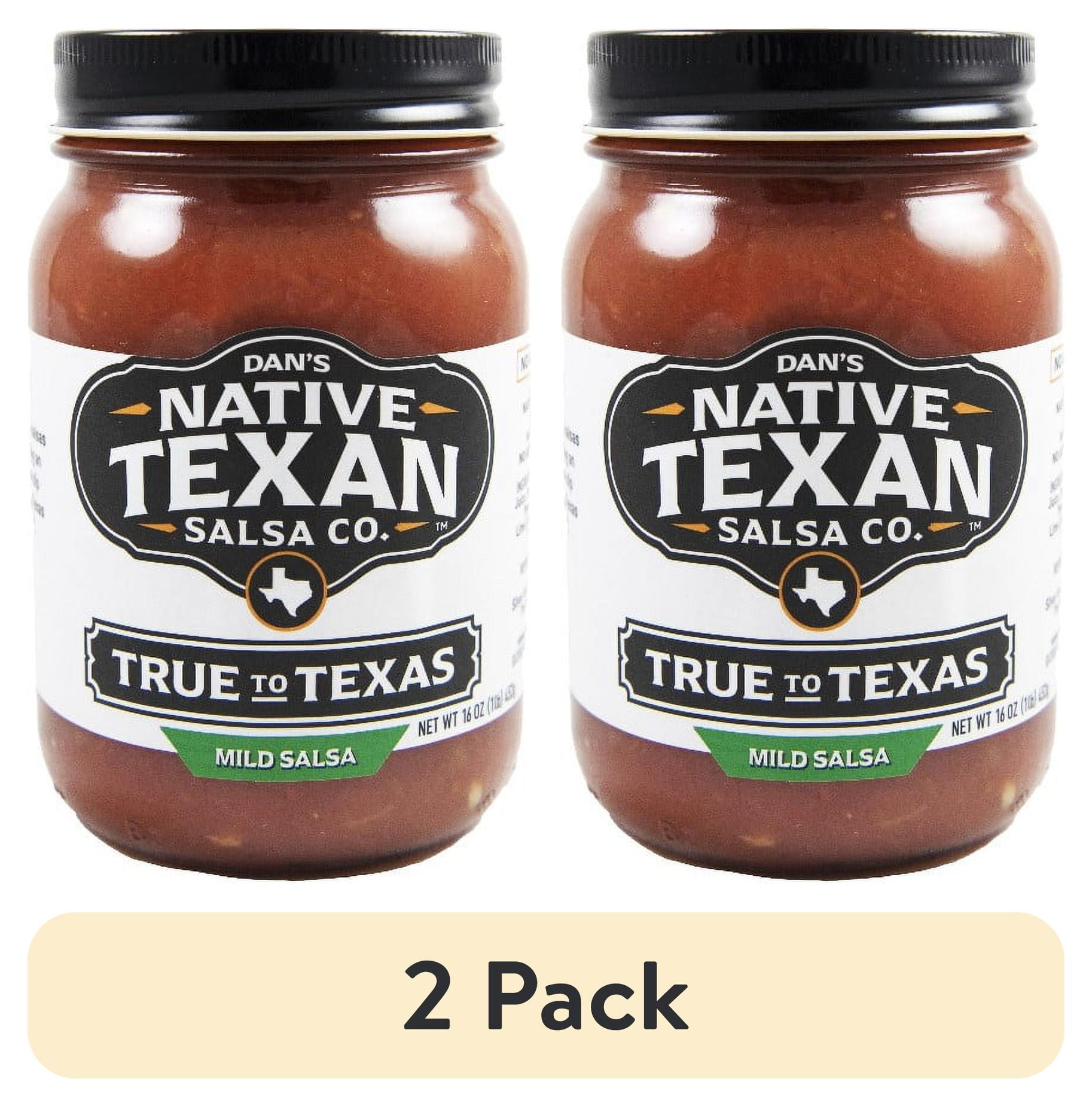 (2 pack) Native Texan True To Texas Mild Salsa, 16 oz Jar