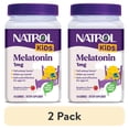 thumbnail image 1 of (2 pack) Natrol® Kids Melatonin, Sleep Gummies for Children, Raspberry Flavor, 1mg, 140 Count, 1 of 14
