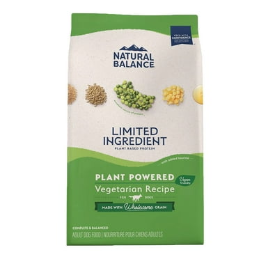 2 pack Natural Balance Pet Foods L.I.D Plant Powered Vegan-Friendly Vegetarian Recipe Dry Dog Food 4-lb