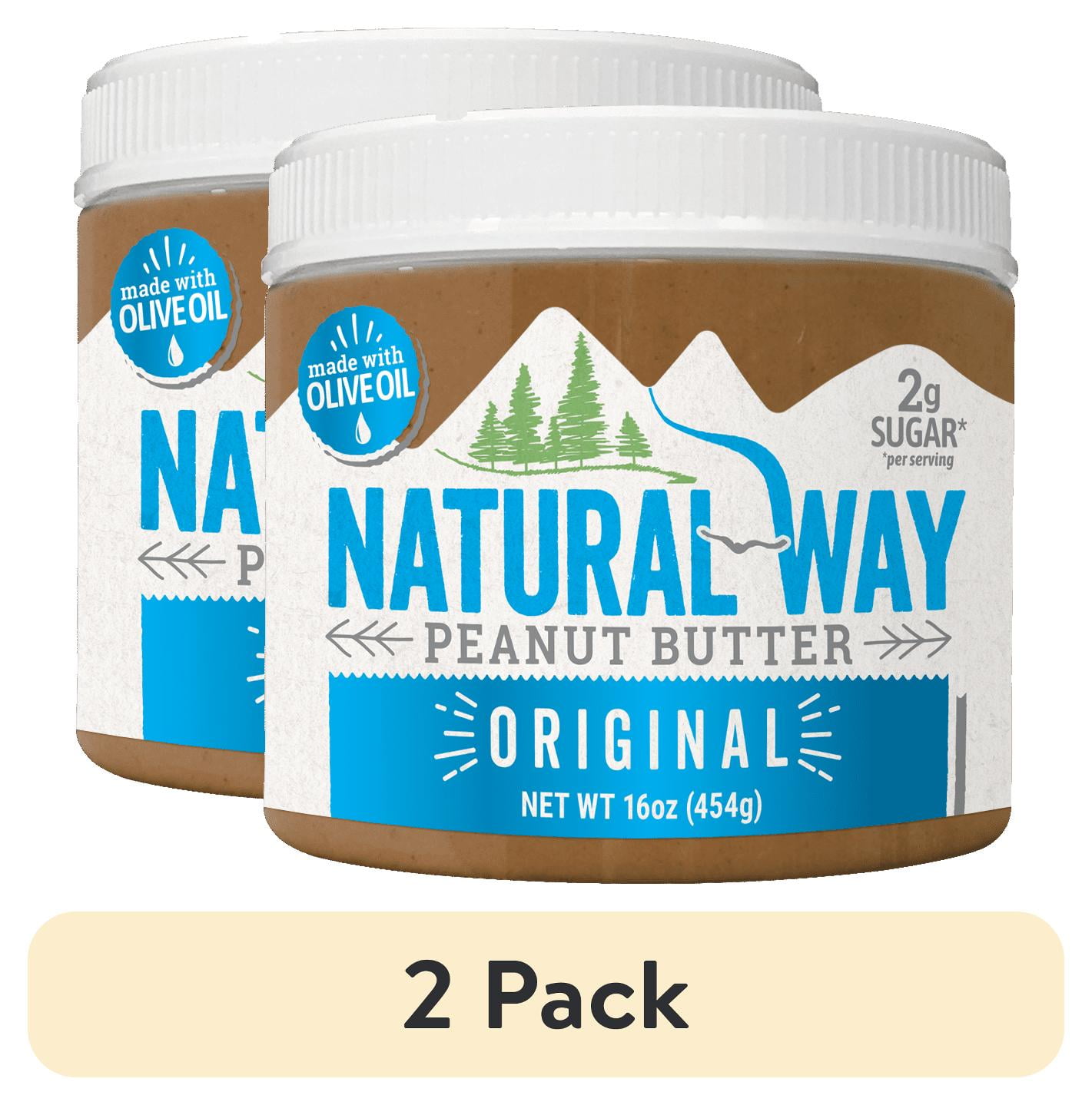 (2 pack) Natural Way Light Crunch Peanut Butter Made with Olive Oil, 16 oz