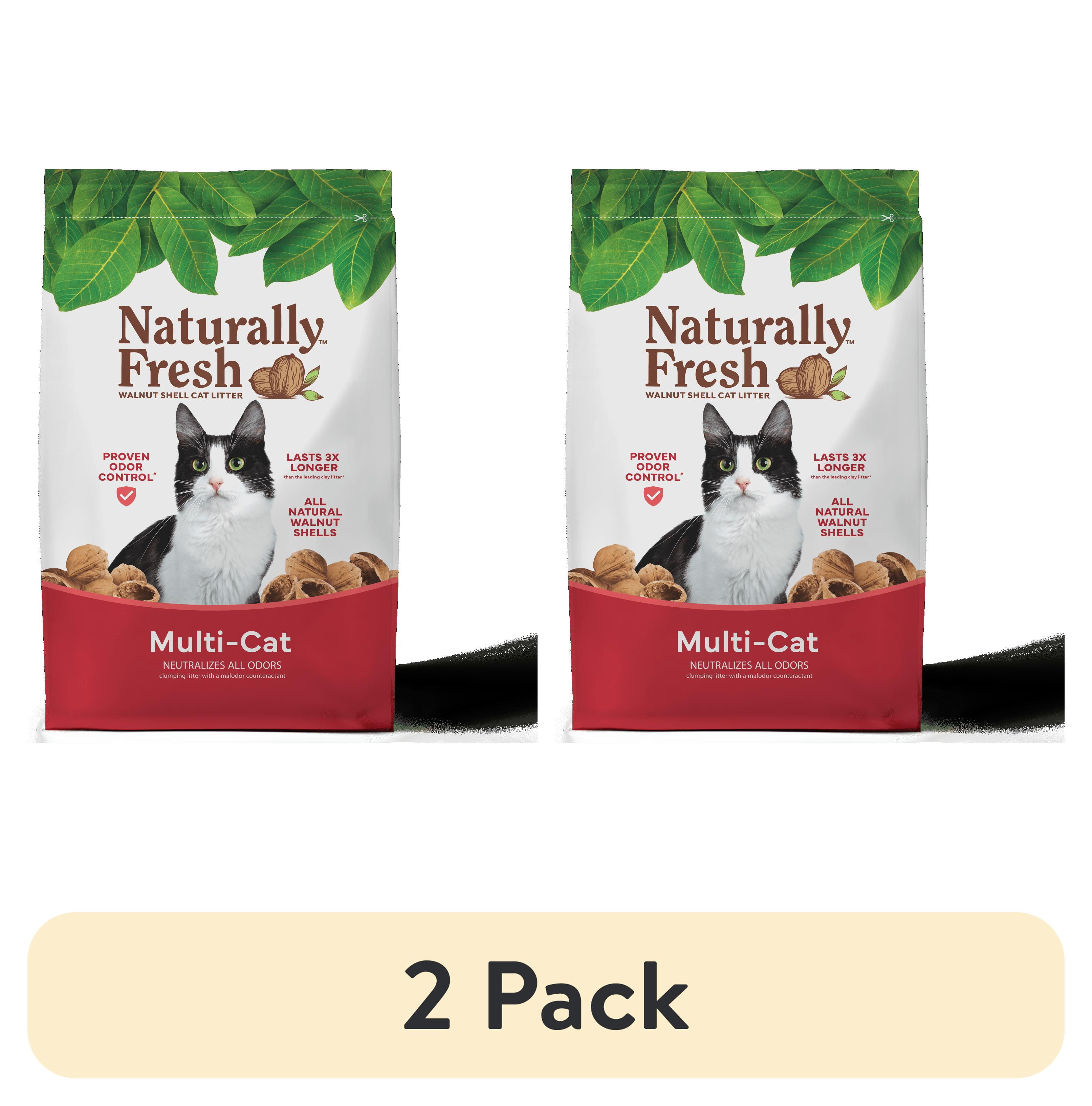 (2 pack) Naturally Fresh Multi-Cat Eco-Friendly Walnut Shell Cat Litter, 26 lb.