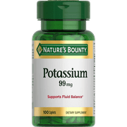 (2 pack) Nature's Bounty® Potassium Gluconate 99mg, 100 Caplets