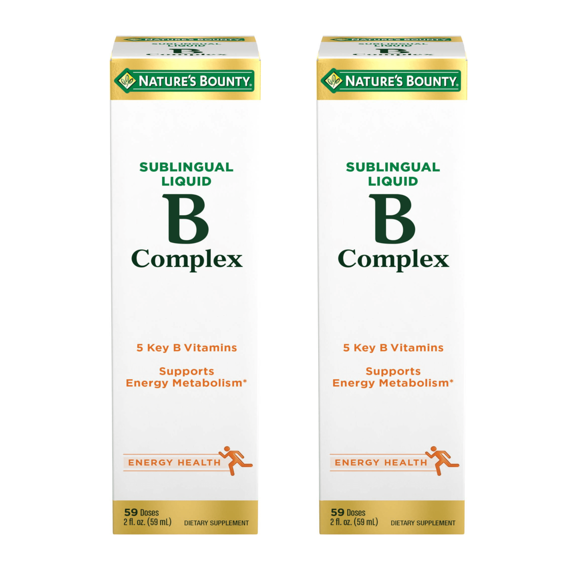 (2 pack) Nature's Bounty Vitamin B-Complex Liquid for Energy Metabolism, 59 Doses