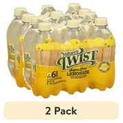 (2 pack) Nature's Twist Sugar Free Lemonade 16 oz 6-Bottle Pack - Refreshing Flavor & Smooth Texture