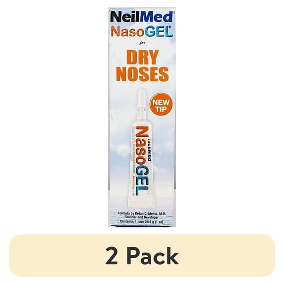 (2 pack) NeilMed NasoGel Drug-Free Saline Nasal Gel Tube