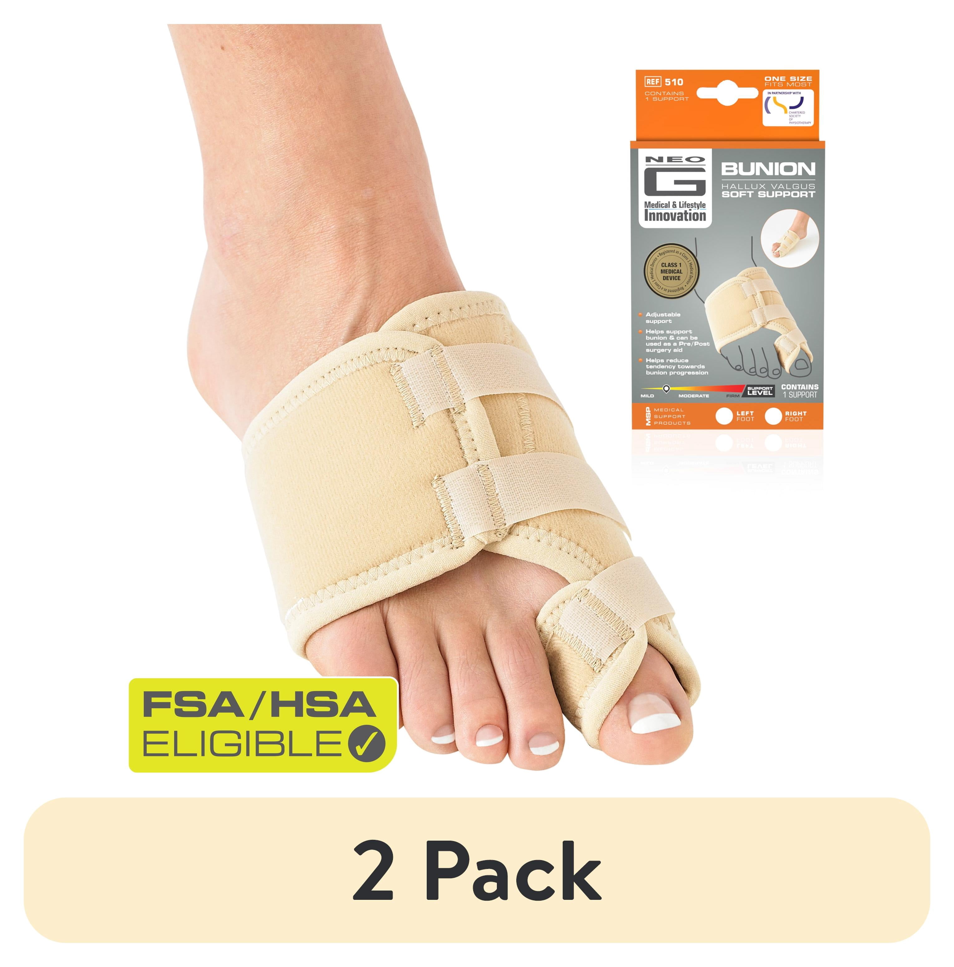 (2 pack) Neo G Bunion - Hallux Valgus Soft Support 2CT Left and Right FSA/HSA Eligible
