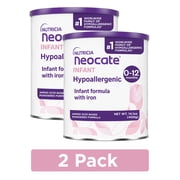 2 pack Neocate Infant - Hypoallergenic, Amino Acid-Based Baby Formula with DHA/ARA - 14.1 Oz Can