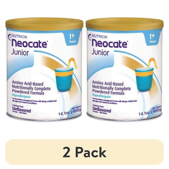 (2 pack) Neocate Junior Amino Acid-Based Formula without Prebiotics - Unflavored - 14.1 Oz Can