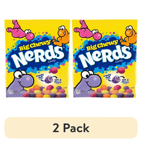 (2 pack) Nerds Big Chewy Candy, 6 oz