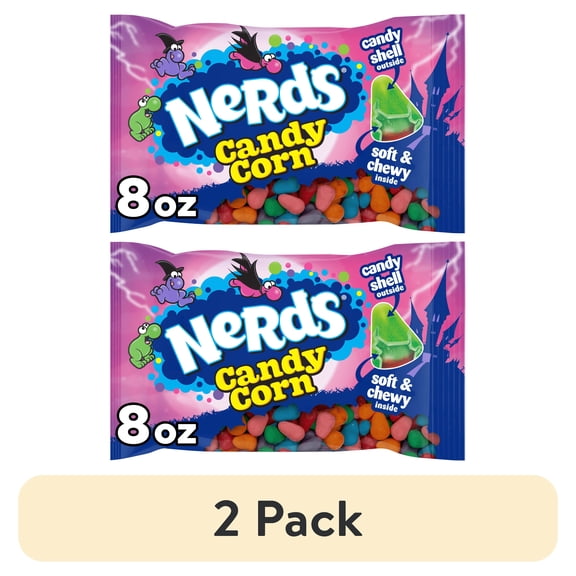 (2 pack) Nerds Candy Corn, Halloween Candy, Fall Treats, 8 Ounce Bag