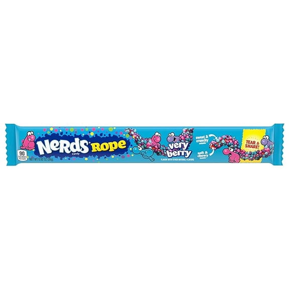 (2 pack) Nerds Candy Rope, Very Berry, .92 Oz, 1 Count