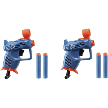 2-pack, Nerf Elite 2.0 Ace SD-1 Blaster and 2 Official Nerf Elite Darts, Stealth-Size