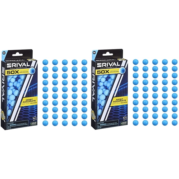 (2-pack) - Nerf Rival 50 Accu-Round Refill Box