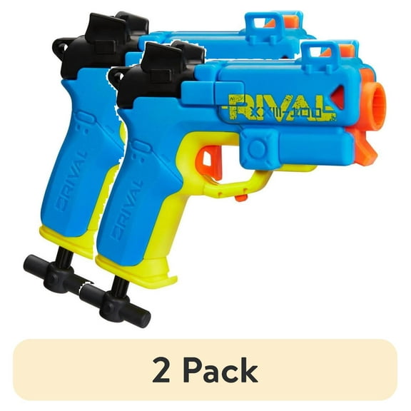 (2 pack) Nerf Rival Pilot XXIII-100 Blaster, 2 Rounds, Break-Barrel Load, T-Bar Priming, 90 FPS, Ages 14+