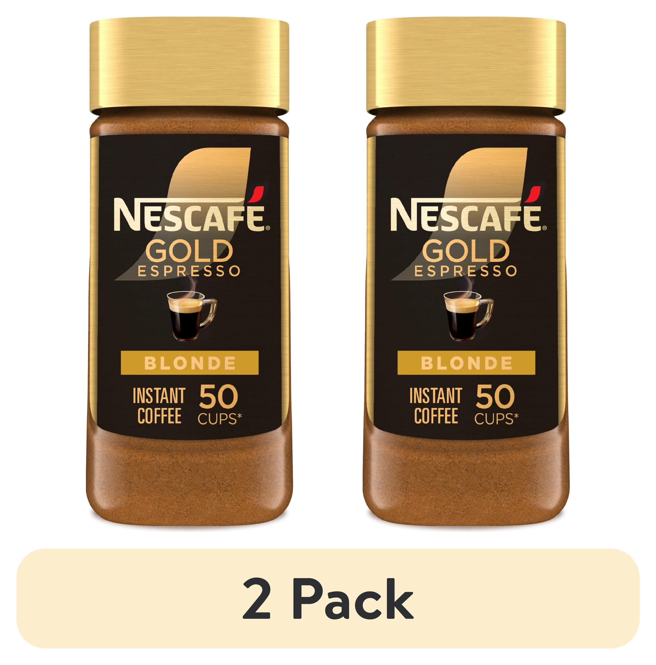 2 pack) NESCAFÉ Gold Instant Espresso Powder, Blonde Instant