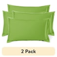thumbnail image 1 of (2 pack) Nestl Pillow Sham Set of 2, Premium 1800 Series Double Brushed Bed Pillow Cases, Garden Green, King 20" X 36", 1 of 6