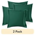 thumbnail image 1 of (2 pack) Nestl Pillow Sham Set of 2, Premium 1800 Series Double Brushed Bed Pillow Cases, Hunter Green, Euro 18" X 18", 1 of 6