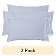 thumbnail image 1 of (2 pack) Nestl Pillow Sham Set of 2, Premium 1800 Series Double Brushed Bed Pillow Cases, Ice Blue, King 20" X 36", 1 of 6
