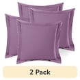 thumbnail image 1 of (2 pack) Nestl Pillow Sham Set of 2, Premium 1800 Series Double Brushed Bed Pillow Cases, Lavender Dream, Euro 18" X 18", 1 of 6