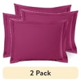 thumbnail image 1 of (2 pack) Nestl Pillow Sham Set of 2, Premium 1800 Series Double Brushed Bed Pillow Cases, Magenta, Standard 20" X 26", 1 of 6