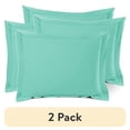 thumbnail image 1 of (2 pack) Nestl Pillow Sham Set of 2, Premium 1800 Series Double Brushed Bed Pillow Cases, Mint Green, Standard 20" X 26", 1 of 6