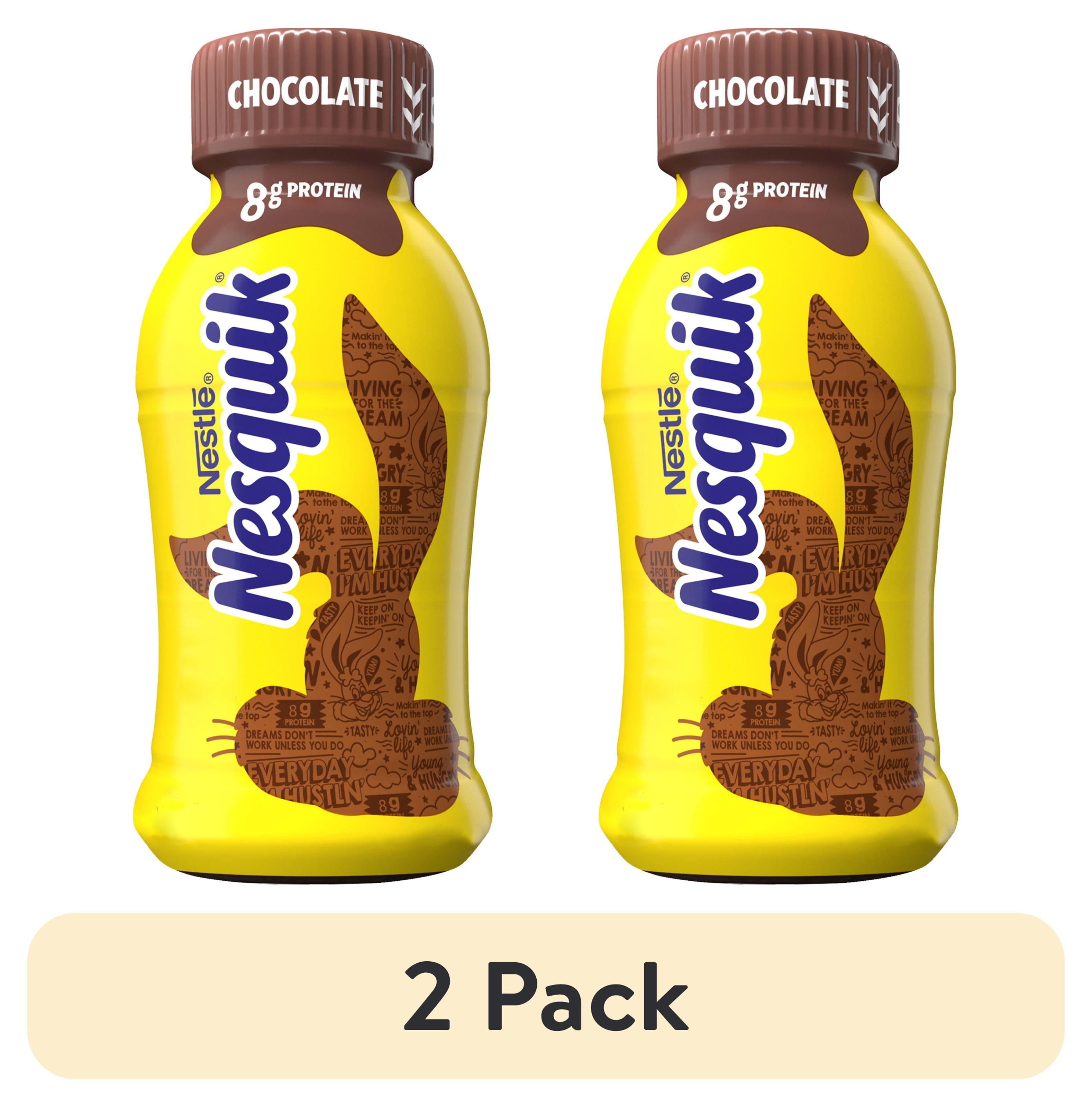 (2 pack) Nestle Nesquik Chocolate Lowfat Milk, Ready to Drink, 8 fl oz