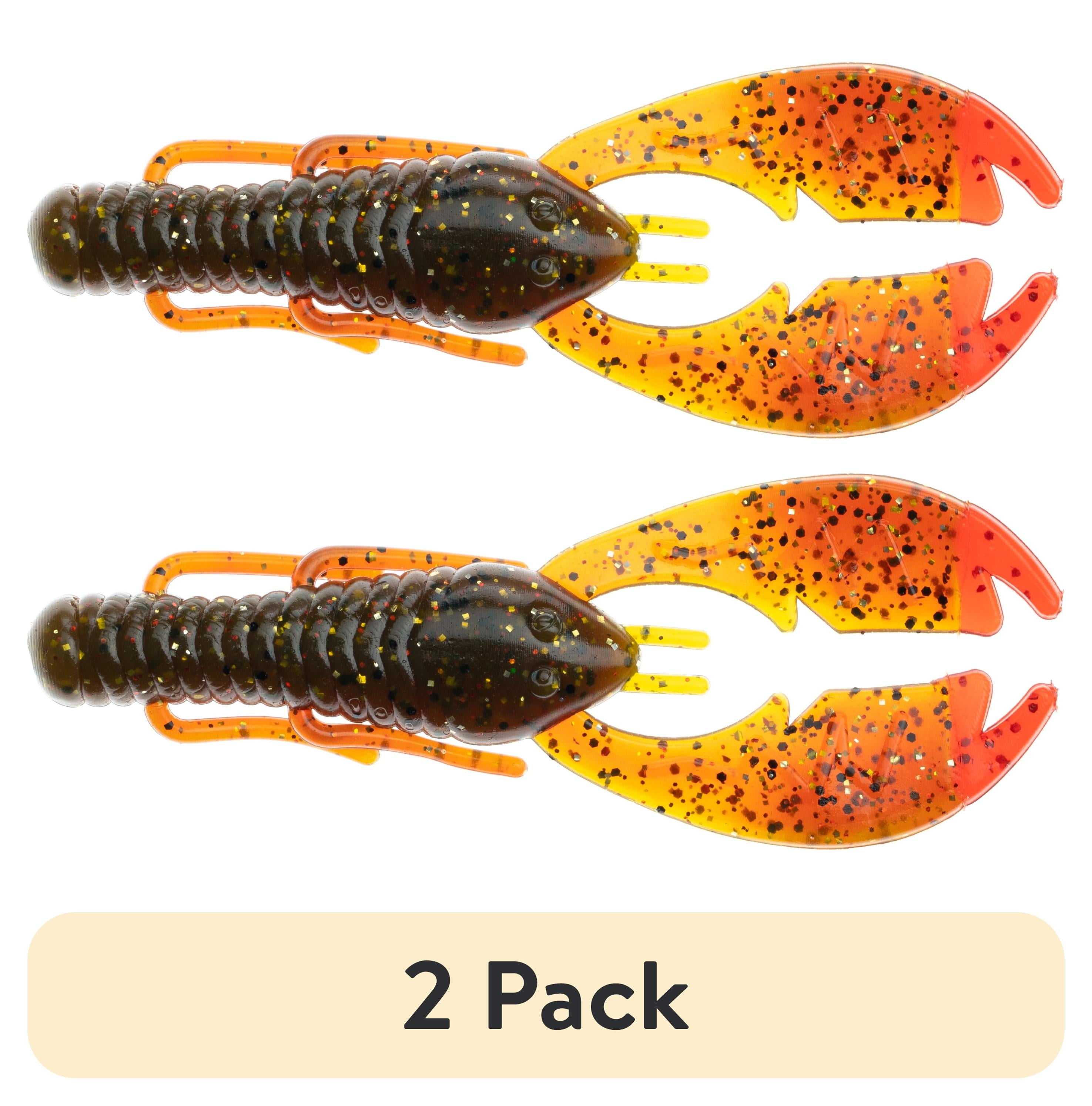 bass lures on alabama delta (2 pack) NetBait Paca Slim, Delta Flare, Crawfish, Fishing Soft Baits, 4in, 7 pieces, Size: 4 inch