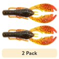 thumbnail interactive-video image 1 of (2 pack) NetBait Paca Slim, Delta Flare, Crawfish, Fishing Soft Baits, 4in, 7 pieces, 1 of 7